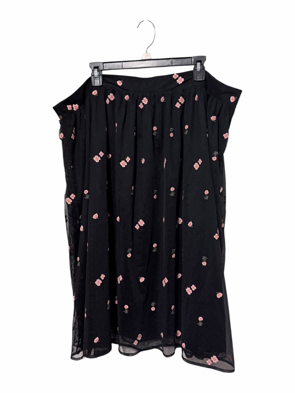 NEW LOFT Mesh Embroidered Polka Dot Midi Skirt Size 20 - Picture 2 of 6